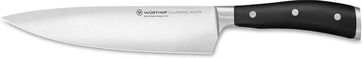 Wusthof wüsthof classic ikon koksmes - 20 cm - gesmeed roestvrij staal - ergonomisch geklonken handvat - ideaal voor snijden, hakken en snipperen van vlees, vis, groenten en fruit
