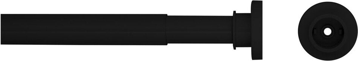 Sealskin Seallux Duschvorhangstange – 80–130 cm – Schwarz