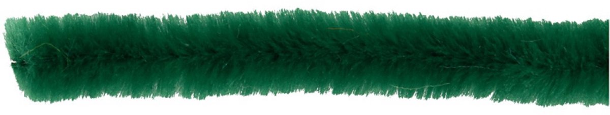 Chenille Dunkelgrün 30cm, 50Stk.