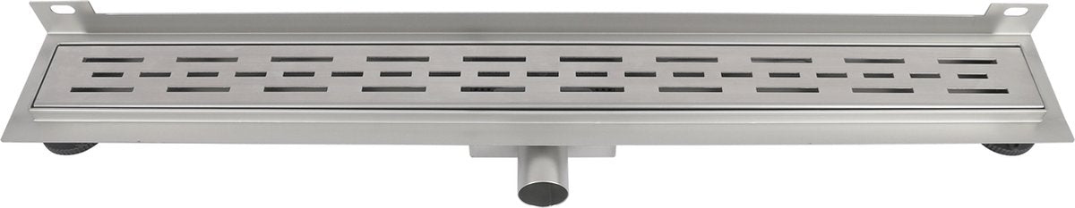 Differnz douchegoot - muur flens rvs - 7 x 7 x 90 cm