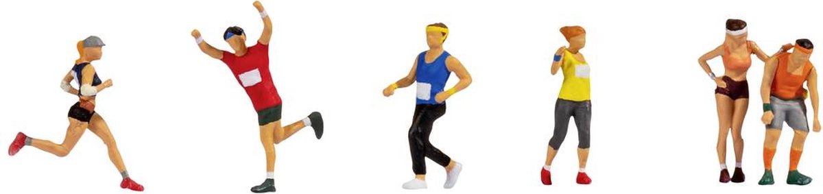 Noch 15890 h0 marathonlopers figuren geverfd