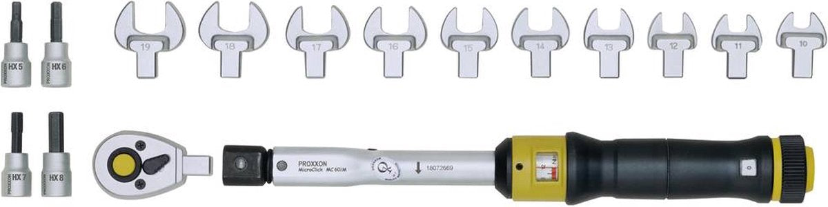 Proxxonindustrial – Mikroklick-Drehmomentschlüssel MC 60 Multi 12–60 nm 3 8 (5 20) * – PR23341