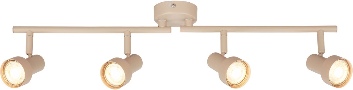 Briloner b.k.licht tapp - Aufbaustrahler - Deckenstrahler (Deckenlampe) - 4x GU10-Fassung - Taupebeige - 60,5 cm