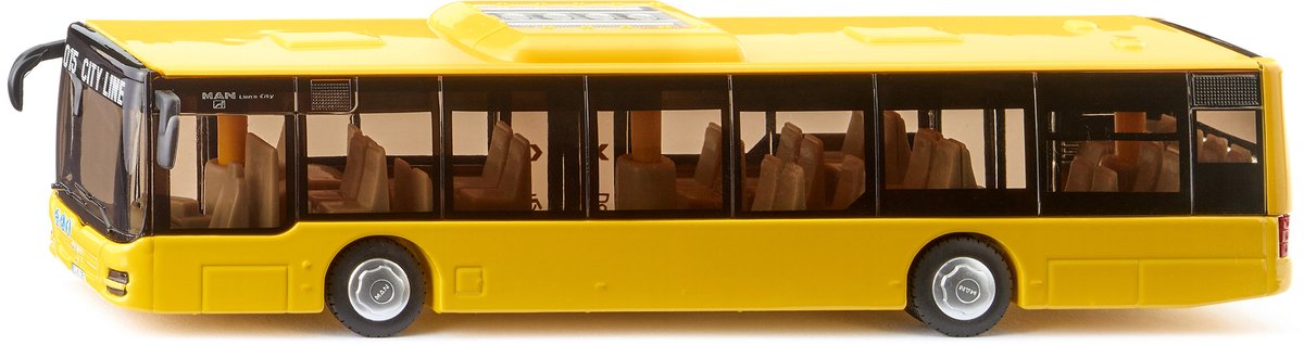 Siku 3734, Mann-Löwen-Stadtbus, 1:50, Metall-Kunststoff, gelb