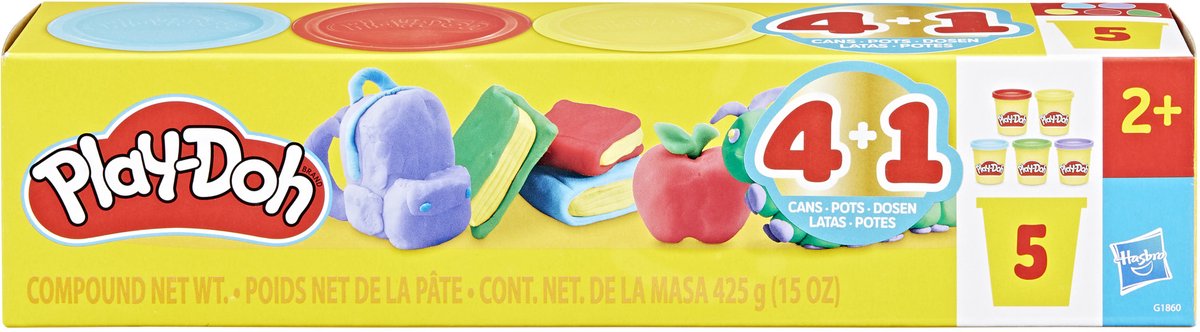 Play-Doh zurück in die Schule – 5 Tontöpfe