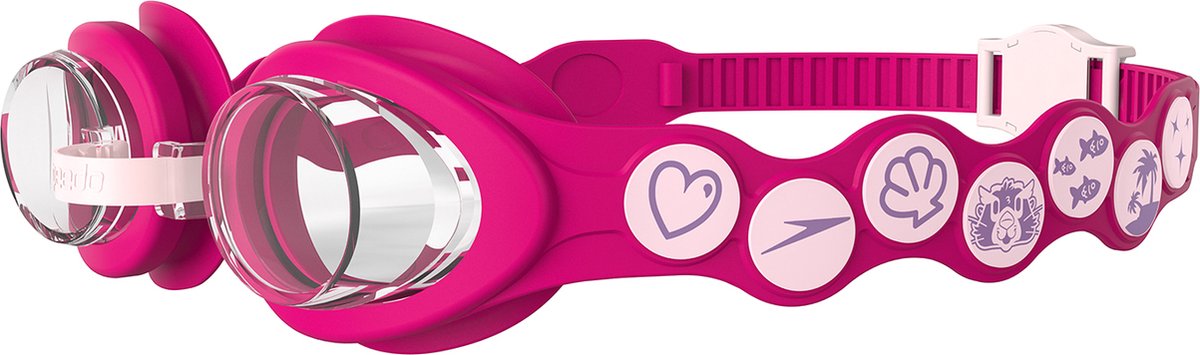 Speedo Infant Spot Goggle Schwimmbrille für Mädchen – Taucherbrille für Kinder 0–7 Jahre – leicht verstellbare Träger mit Druckknopf – Rosa