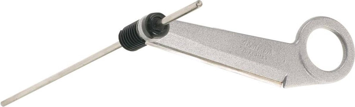Westmark Spiralschneider mit langem Zentrierstab, Länge: 24 cm, Edelstahlklinge Aluminium, silbergrau, 51302260