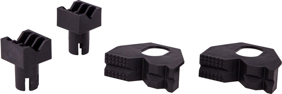 Wolfcraft - Spannbacken-Set für Flach- und Rundspannung für Arbeitstisch - Arbeitsplattenklemme - Werkbankklemme - 6174000