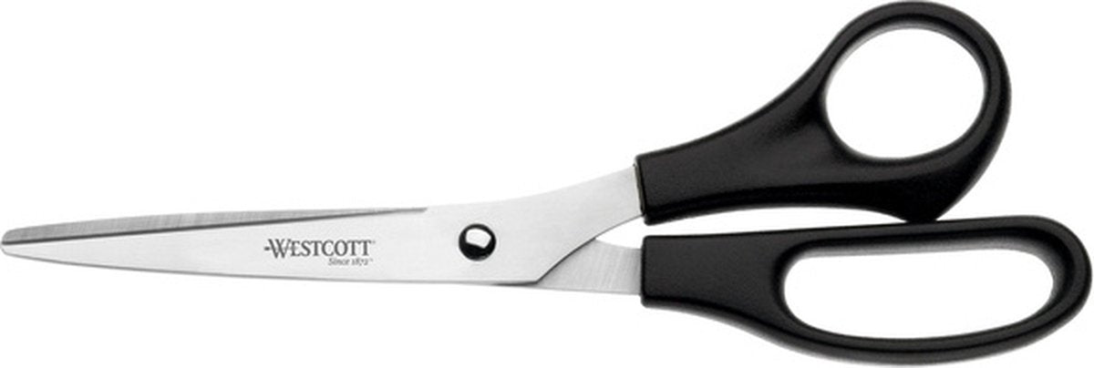 Quantore Schere Westcott Schreibtisch 210 mm Edelstahl mit Kunststoffgriff für Linkshänder