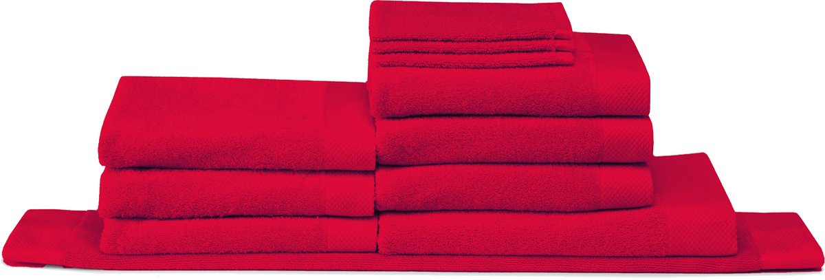 Seahorse combiset pure red badkamerset (3x wh, 1x bm 50x90, 6x bd 1 dl)