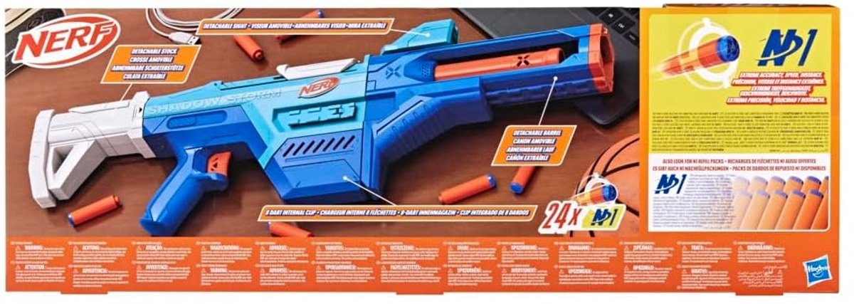 Nerf N-Serie Shadow Storm – inklusive 24 N1 Darts – Spielzeug-Blaster
