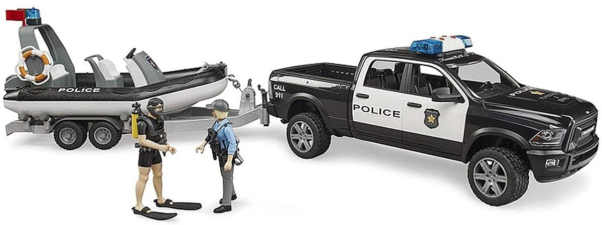 Bruder 2507 Auto Dodge Ram Polizei Licht und Ton