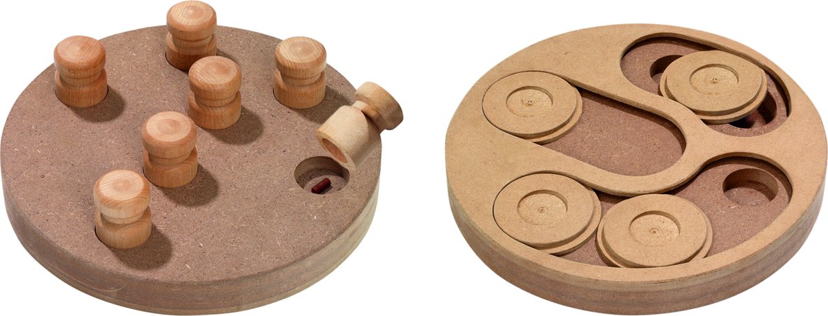 Flamingo-Hundespielzeug – Brain Train Penny – Intelligenzspiel für Hunde – Holzpuzzlespiel – 25 cm – Gehirnarbeit für Hunde