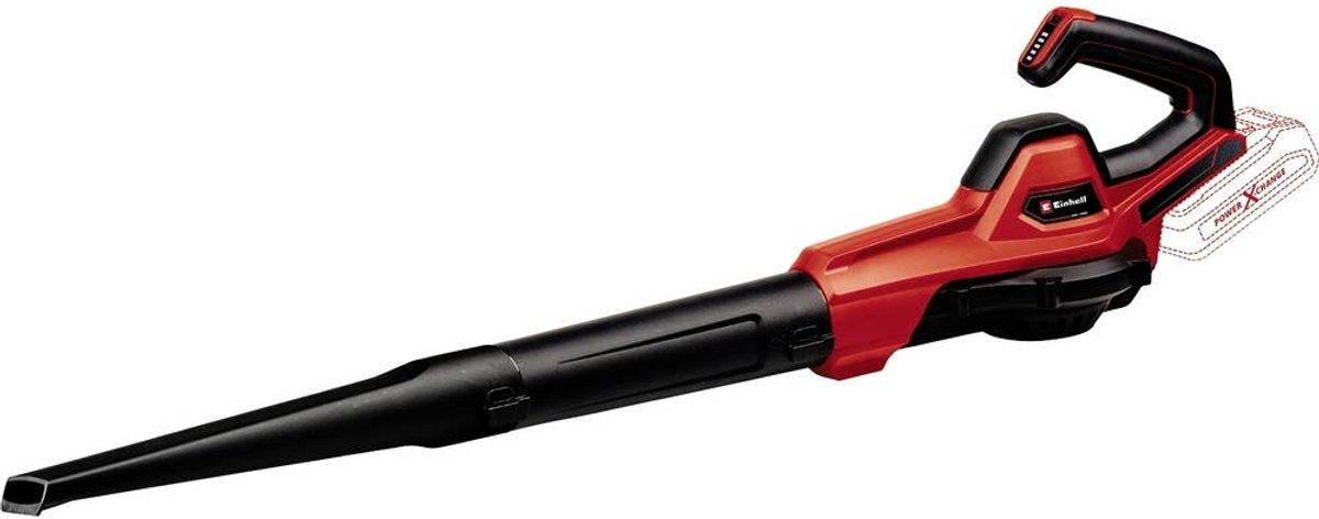 Einhell Akku-Universalgebläse Ge-UB 18 250 Li E Solo – Power X-Change – 18 V Li-Ion – Blasgeschwindigkeit: 250 km/h – 3-teiliges Rohr – elektr. Geschwindigkeitsregelung mit LED-Anzeige - exkl. Akku und Ladegerät