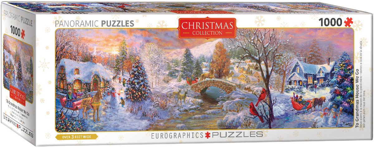 Eurographics – Zu Omas Haus gehen wir – 1000 Teile 96×32cm (B×H) – Panorama-Puzzle