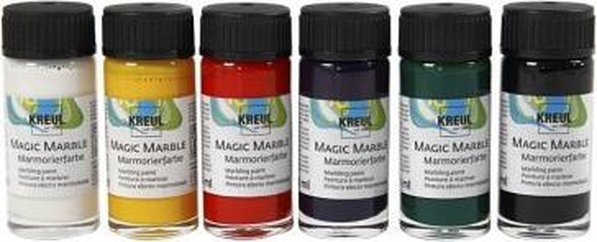 Creativ Company Magic Marble Paint, 6x20ml