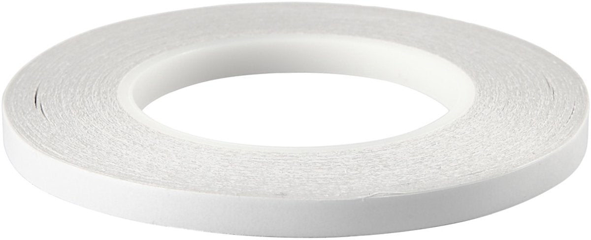 Creativ Company Doppelseitiges Klebeband, B: 9 mm, 6x50 m 1 Karton