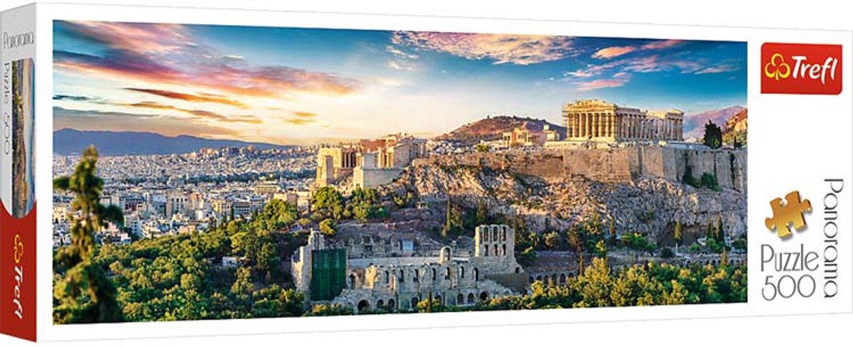 Trefl Puzzle Akropolis Athen – 500 Teile Panorama.