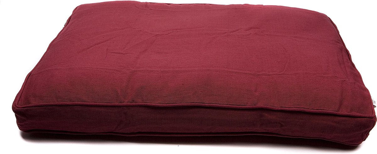 Lex max hondenkussen alexander bordeaux rood - boxbed - 90 x 65cm