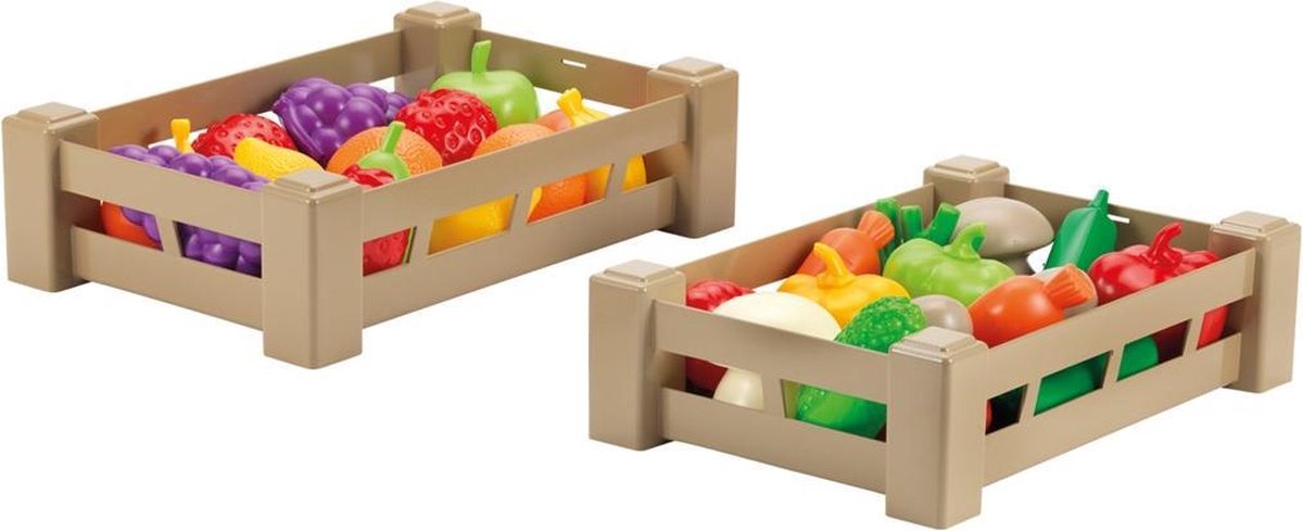 Ecoiffier 100 % Chef-Obst oder -Gemüse in einer Kiste