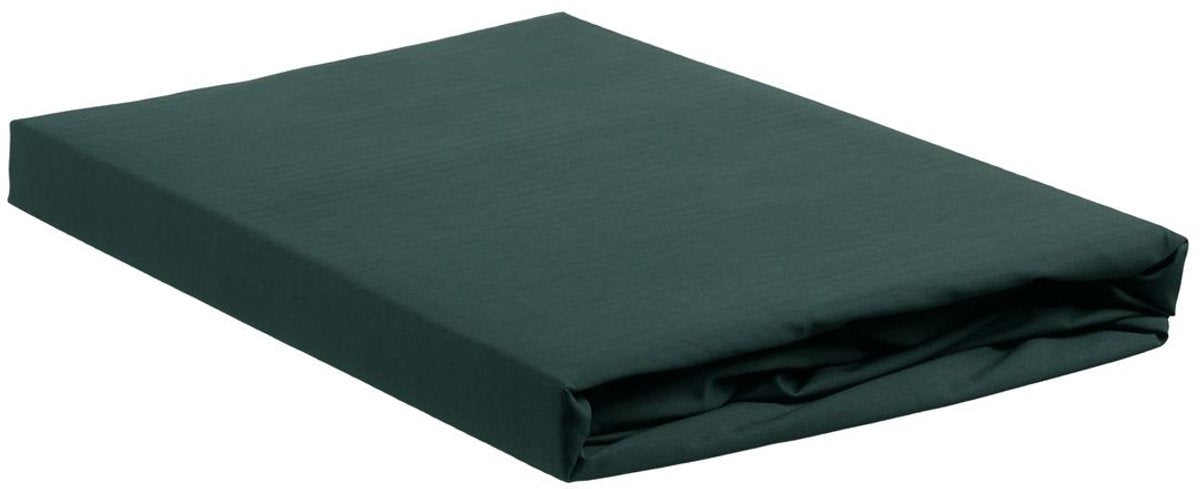 Ambiante jersey - topper hoeslaken - 200x200 210 - donker groen
