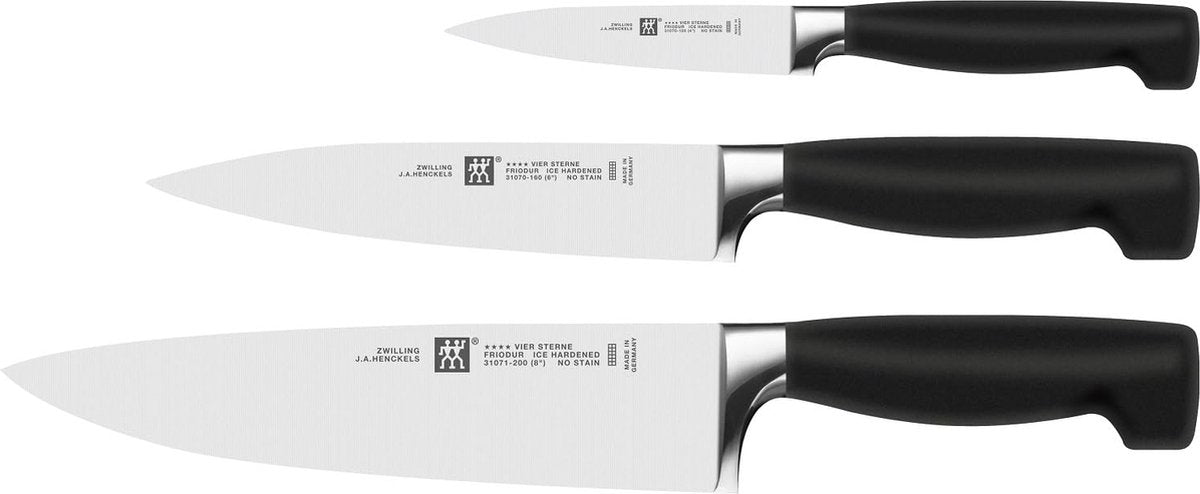 Zwilling ****vier Sterne 3-teiliges Messerset