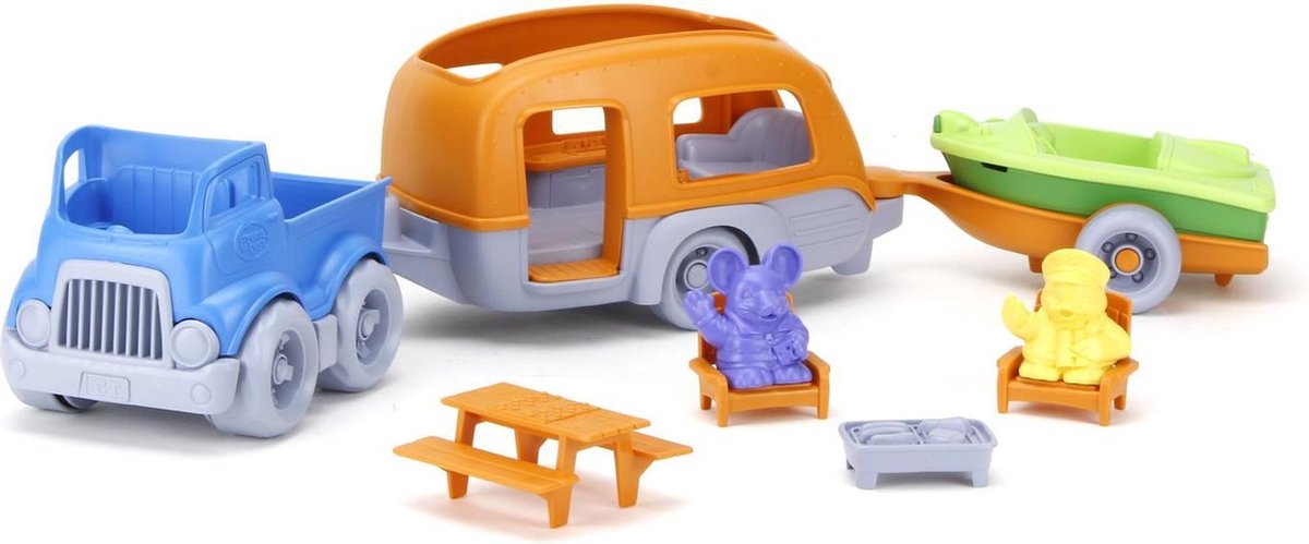 Green Toys Wohnmobil-Camper-Set – recycelter Kunststoff