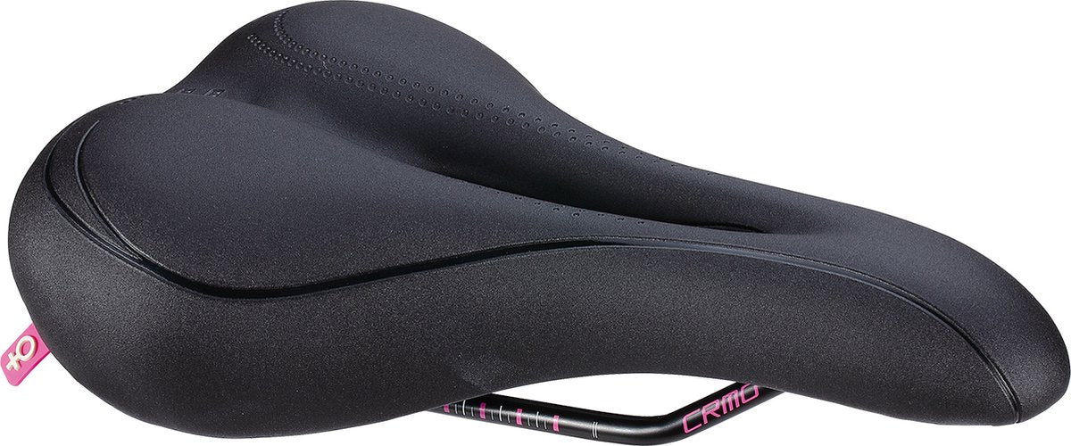 Bbb cycling ladysport fietszadel dames – racefiets en mtb zadel - competitieve houding 30° - drukverlagend - 250 x 145mm - zwart – bsd-67