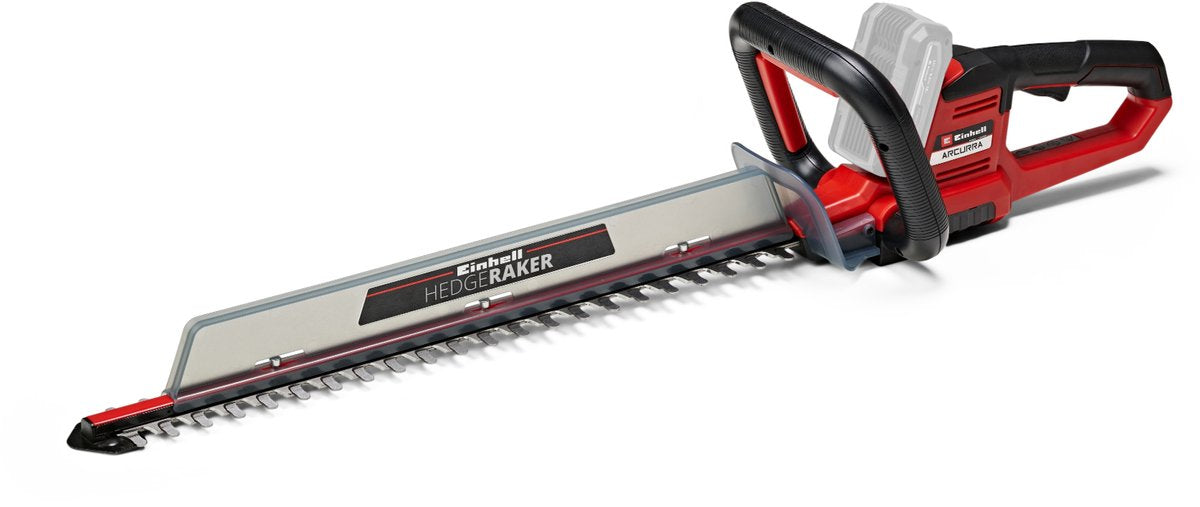 Einhell Akku-Heckenschere Arcurra 18 55 Li Solo – Power X-Change – 18 V Li-Ion – Schnittlänge: 55 cm – Zinkenabstand: 18 mm – schmaler Frontgriff – exkl. Akku und Ladegerät