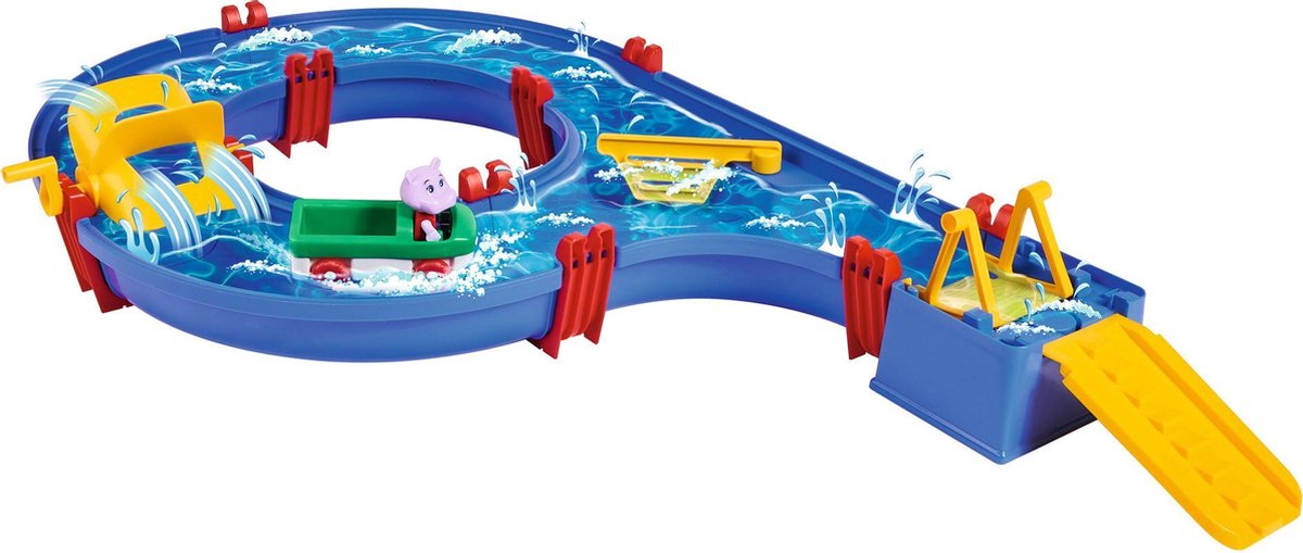 Großes Aquaplay 1504 - Amphibienset - 88x50x13 cm - ab 3 Jahren - Wasserbahn