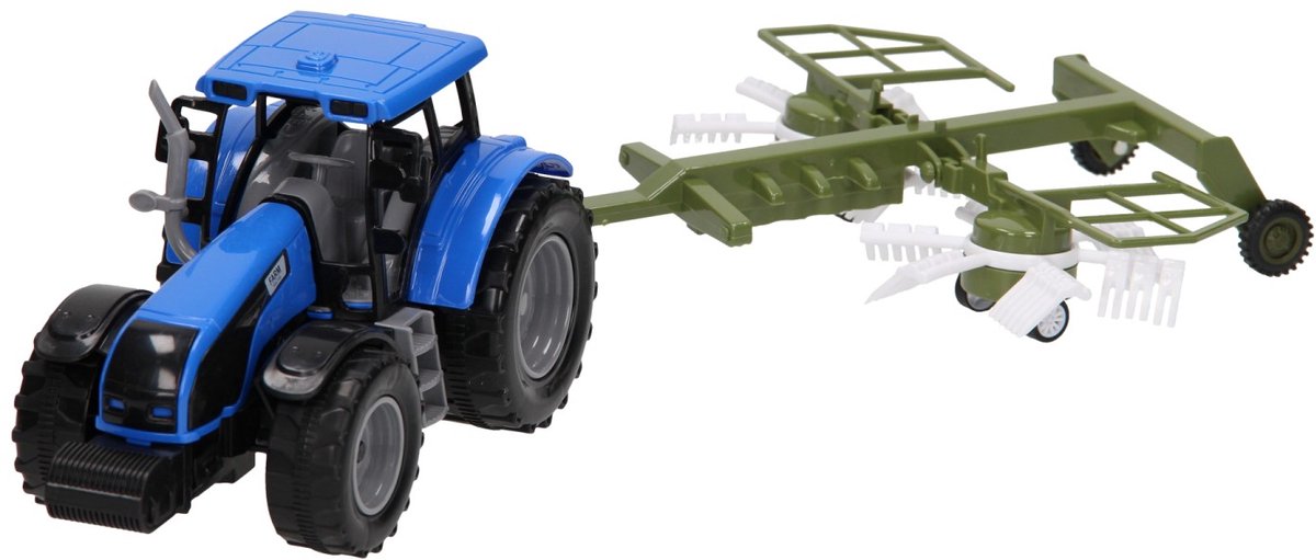 Lobbes Spielzeug zB Traktor mit Heuwender 1:32