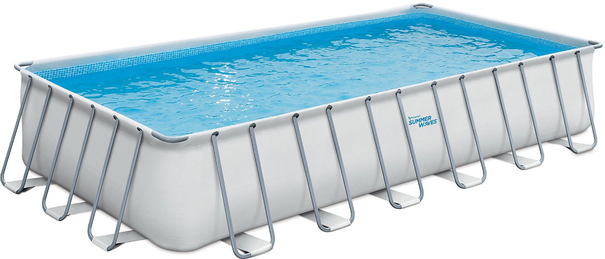 Summer Waves Schwimmbad Elite Rahmen rechteckig 732 x 366 x 132 cm + Filterpumpe