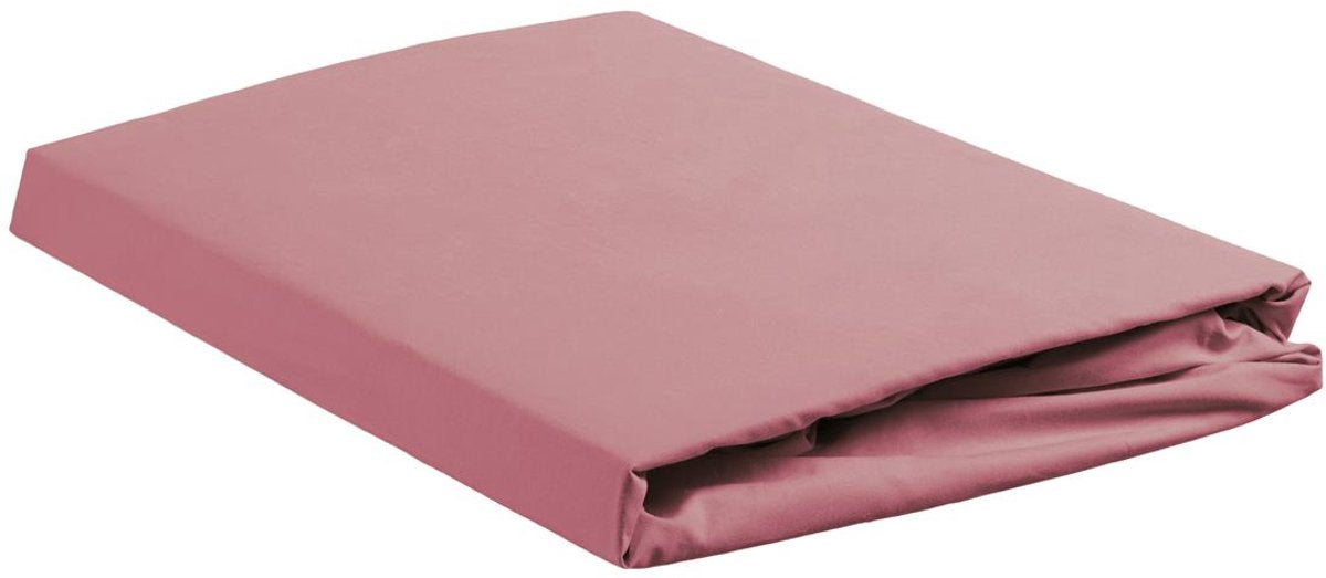 Ambiante - katoen - hoeslaken - 200x200 cm - roze