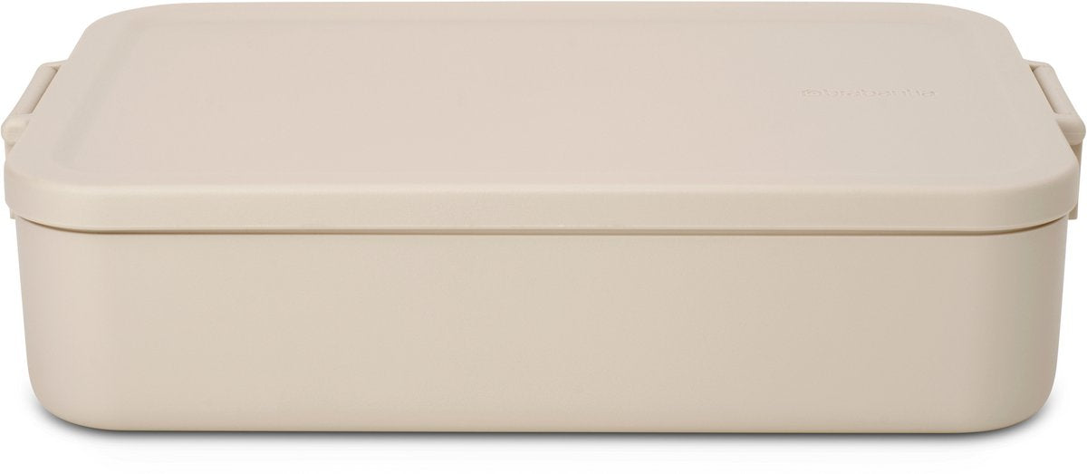 Brabantia Make Take Lunchbox Brotkasten – groß – Kunststoff – weiches Beige