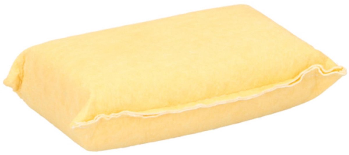 Basic-Lederauto-Chamois-Schwammgelb