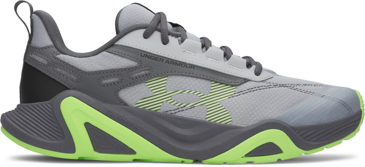 Under armour ua charged commit tr 5-gry heren sportschoenen - mod grijs - castlerock - lumos lime