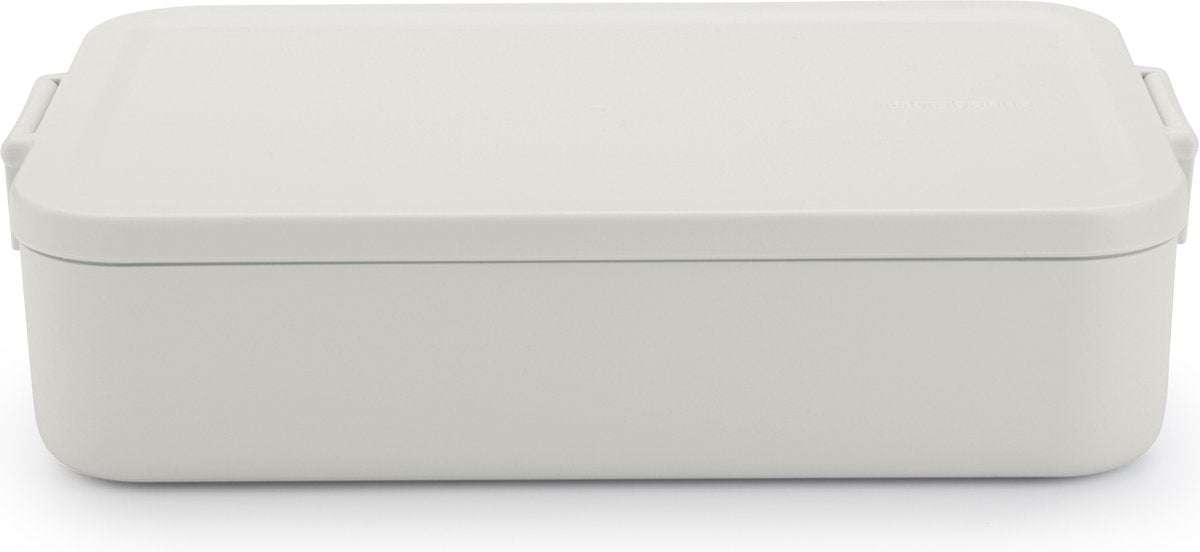 Brabantia Lunchbox zum Mitnehmen, groß, hellgrau | 2 Stk