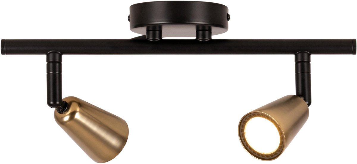 Lucide tiana - wandspot wandlamp - 2xgu10 - champagne kleur | essential