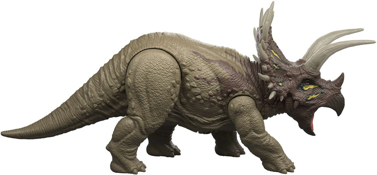Mattel jurassic world survival - wild roar - triceratops