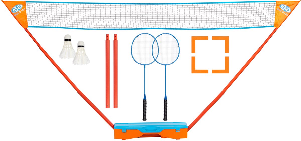 Holen Sie sich Go Get Go Sofort Badminton Play Set Blue und Orange