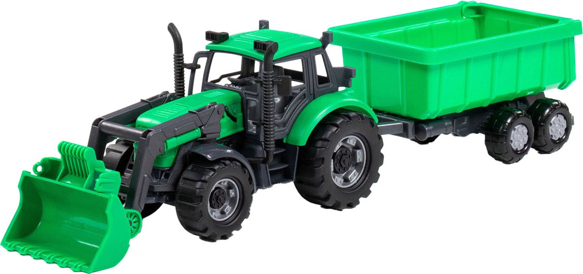 Cavallino -Traktor mit Ladegerät und Unterstützer Tuber Green, Skala 1:32