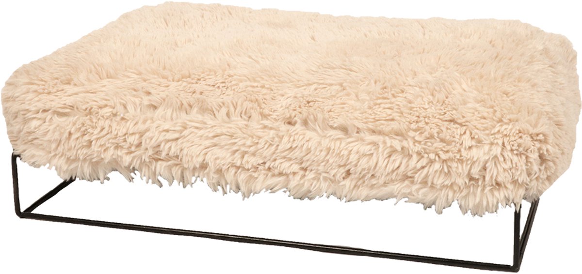 D·d Home - Hund - Amy Kissen mit Rahmen M - 90x65x20cm weiß - 227258
