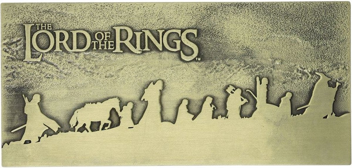 Verschiedener Herr der Ringe: die Gemeinschafts -Metall -Plakette