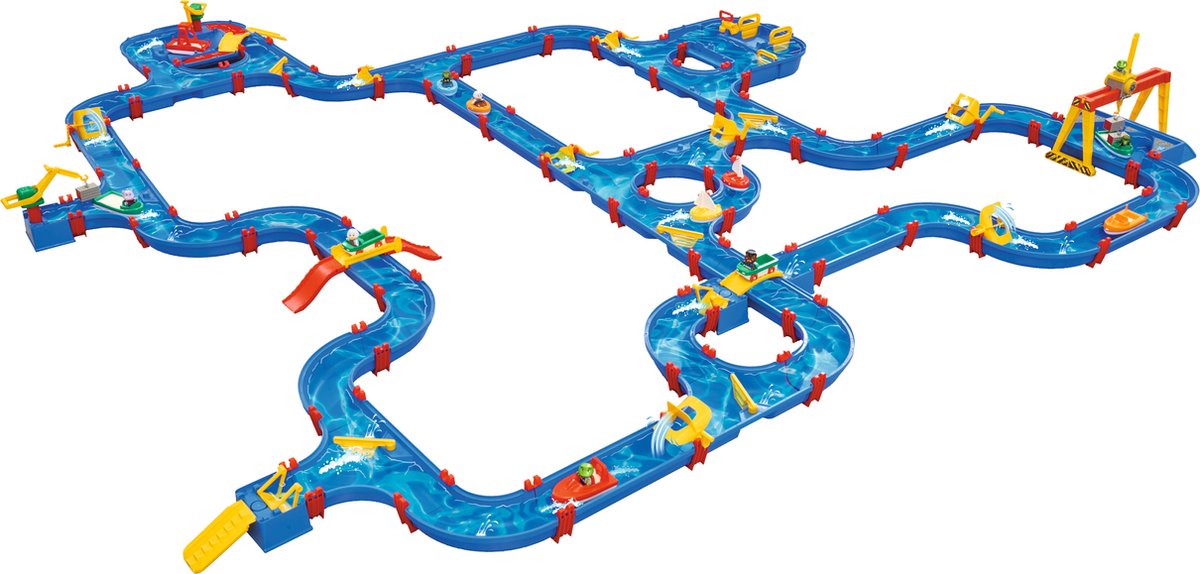 Groß - Aquaplay - Gigaset - 330 x 330 x 24,5 cm - ab 3 Jahren - Wasserbahn