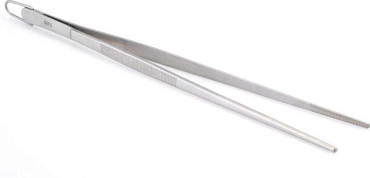 Gefu Küchenpinzette 30 cm – Edelstahl – zum Kochen, Grillen und Präzisionsarbeiten