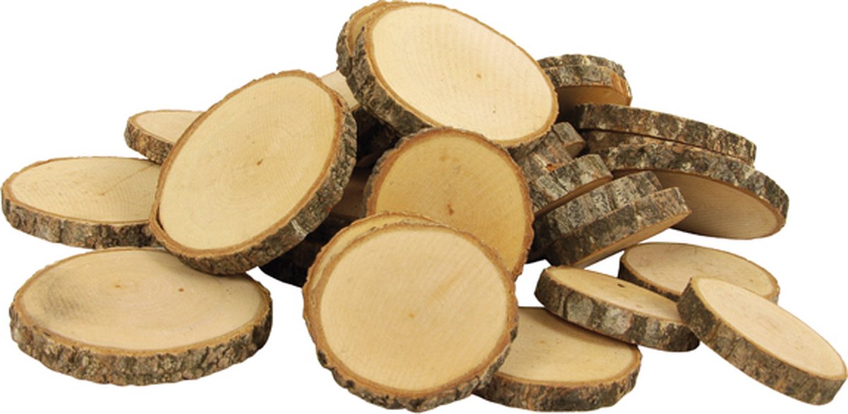 Weplay eduplay - 1kg houten schijven 50-60 stuks | ã 4-7,5 cm dikte: 1cm