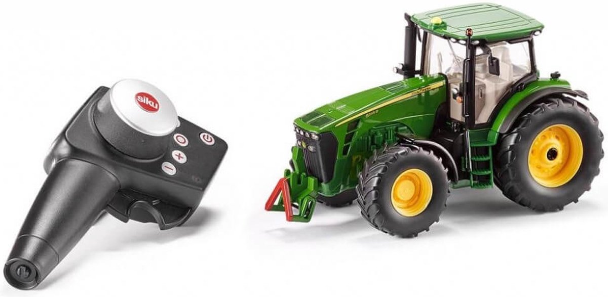 Siku 6881, John Deere 8345r Traktor, ferngesteuert, inklusive Controller, Maßstab 1:32, Metall Kunststoff, Serie: Control
