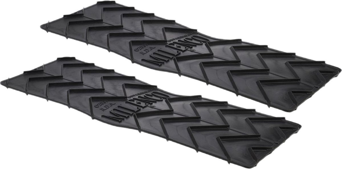Milenco grip mat - 2 stuks - zwart