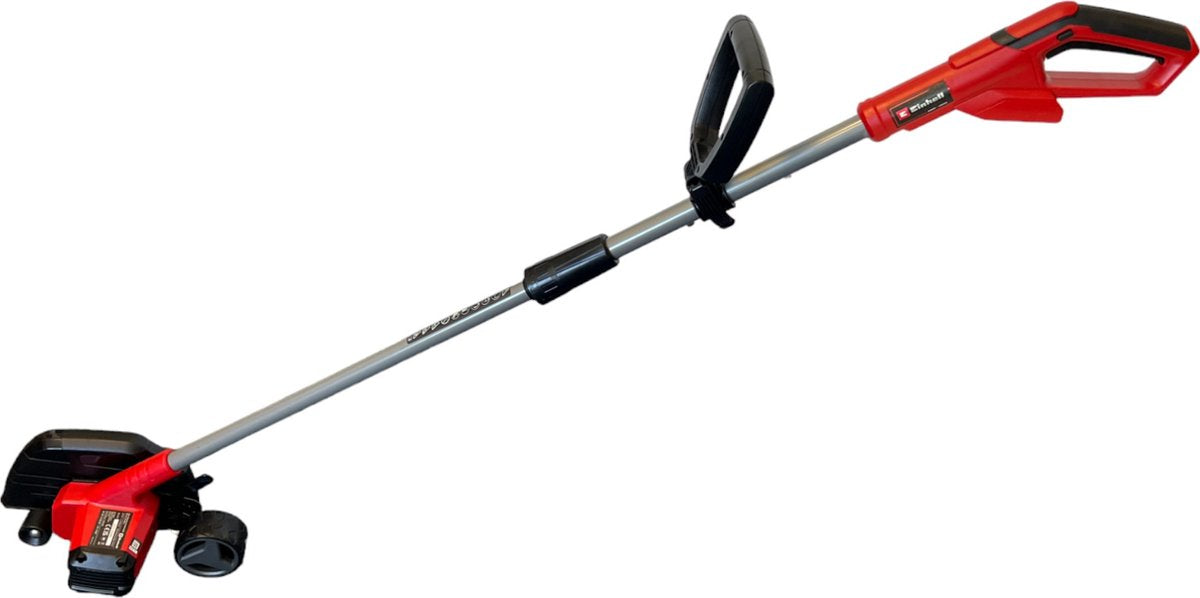 Einhell Akku-Rasenkantenschneider gelb 18 190 Li Solo – Power X-Change – 18 V Li-Ion – Schnitttiefe: 45 mm – 3 Höheneinstellungen – mit Führungsrad – exkl. Akku und Ladegerät