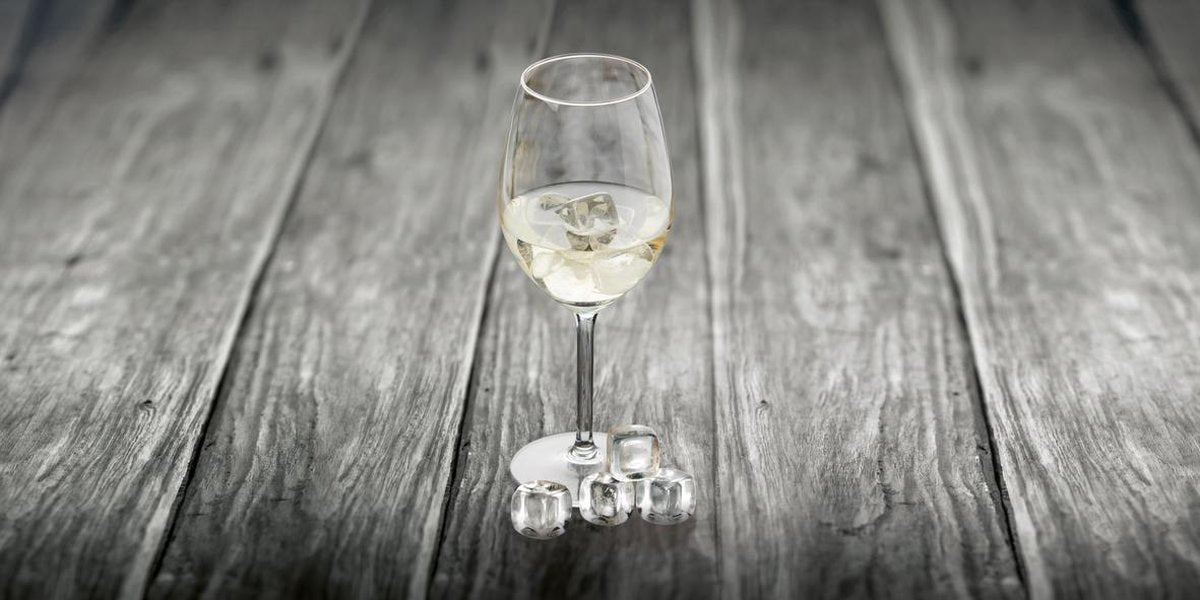 Point-Virgule-Eiswürfelform – Kristallsteine – Set mit 6 Stück – mit Beutel